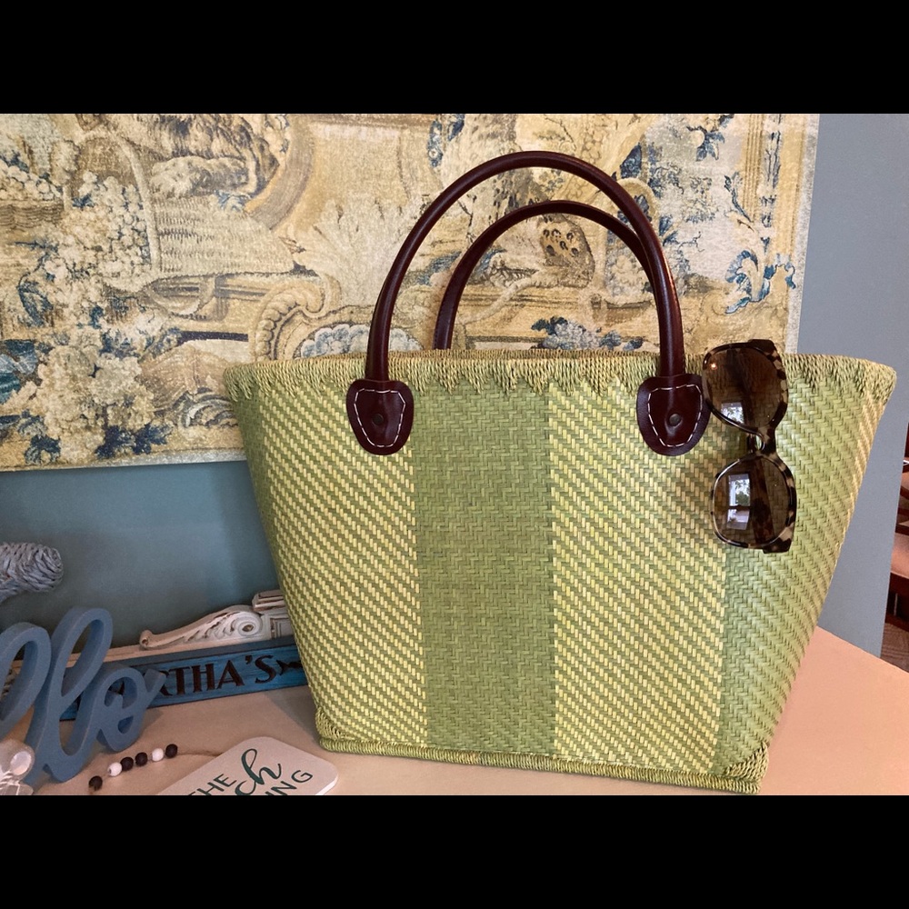 🛍 Handcrafted/Hand-woven Straw Tote 🛍